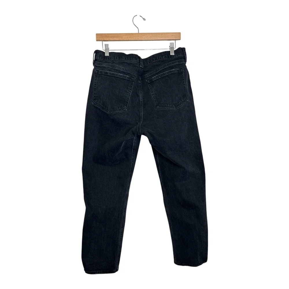Abercrombie & Fitch The 90s Straight Mid Rise Black‎ Denim Jeans 30/10s